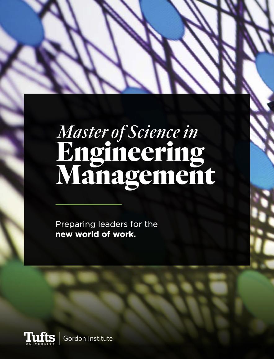 MS in Engineering Management brochure cover