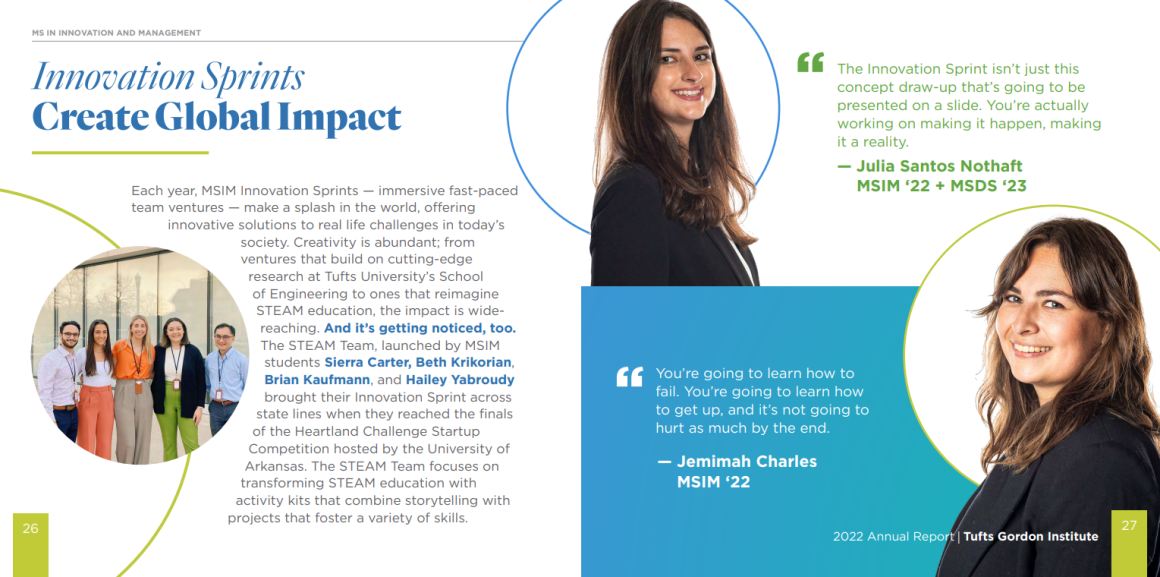 Preview of Tufts Gordon Institute annual report