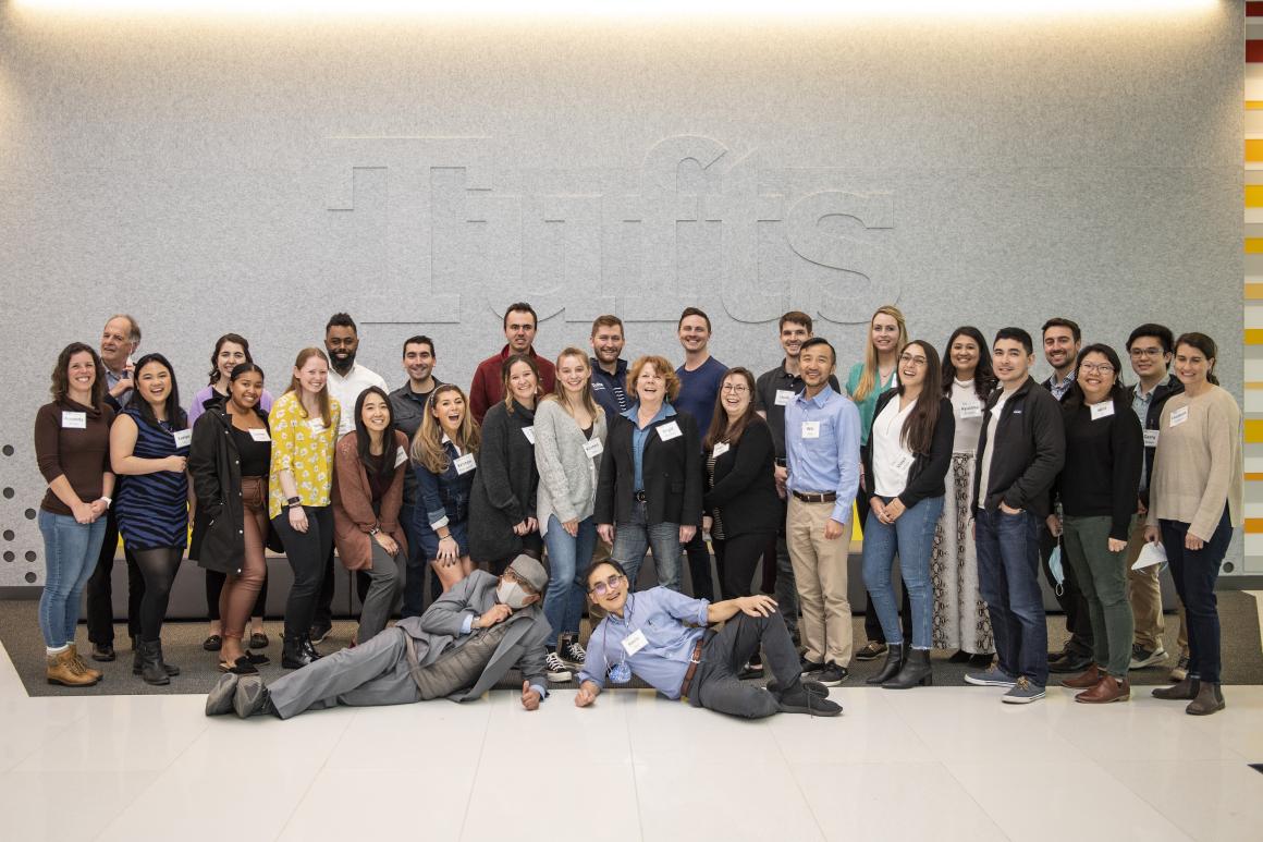 Group photo of MS in Engineering Management students at an Immersive Experience