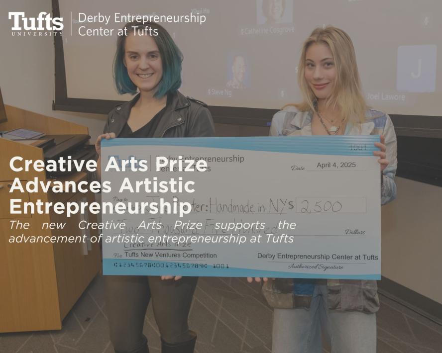 Creative Arts Prize Advances Artistic Entrepreneurship at Tufts