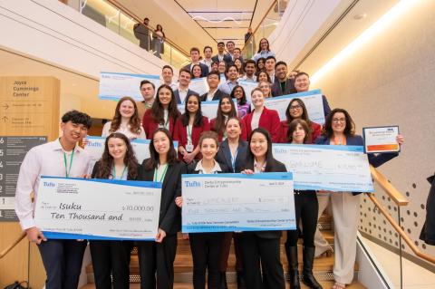 Group photo at Tufts $100k New Ventures Competition Finals